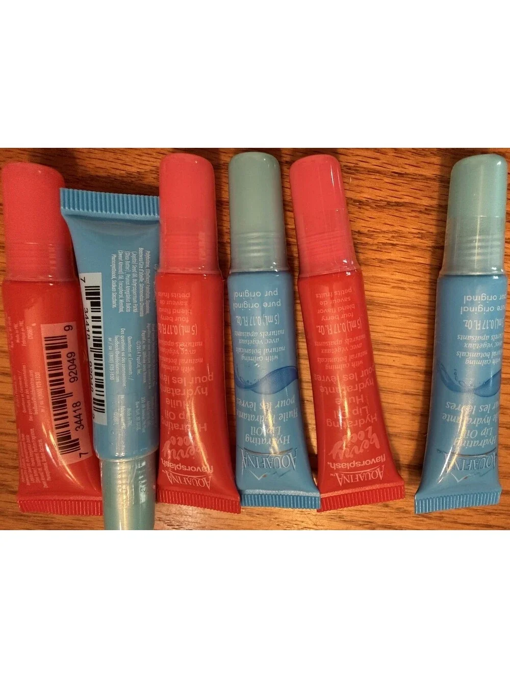 6 Aquafina Flavor, Splash, Hydrating Lip Oil